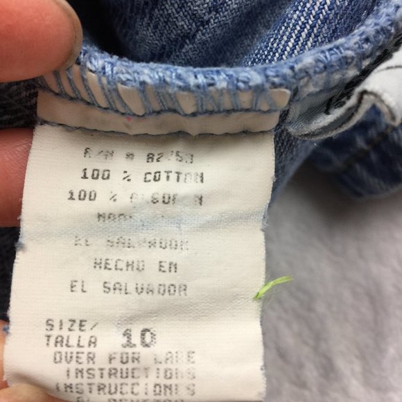 Vintage Mickey & Co Jeans Boys Girls Size 10 Blue Denim Embroidered 100% Cotton - Picture 6 of 14